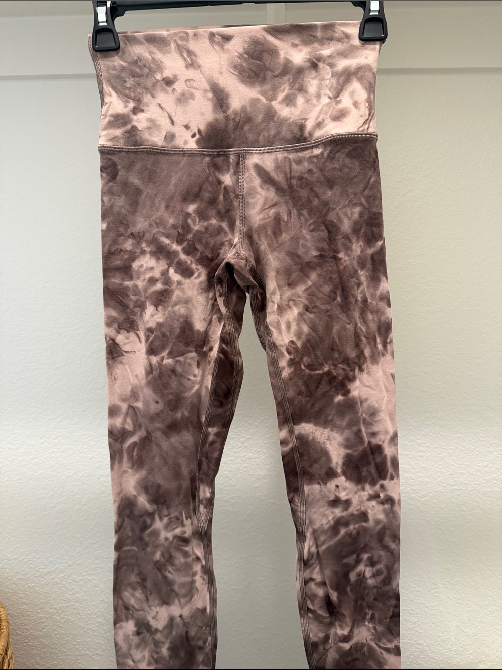 Women’s Lululemon Tie-Dye High-Waist Leggings - Pink and Brown